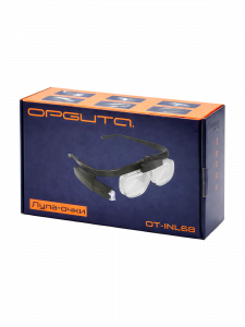 Лупа очки налобная увеличительная с подсветкой Орбита OT-INL68